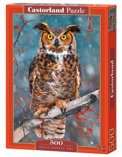 Castorland Puzzle Great Horned Owl 500 Dielikov (52387)