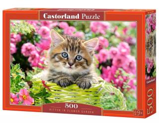 Castorland Puzzle Kitten in Flower Garden 500 Dielikov (52974)