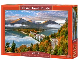 Castorland Puzzle Sunrise over Sylvenstein Lake, Germany 500 Dielikov (53353)