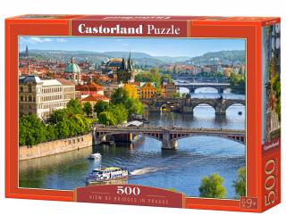 Castorland Puzzle View of Bridges in Prague 500 Dielikov (53087)