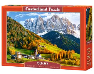 Puzzle Castorland Church of St. Magdalena, Dolomites 2000 Dielikov (200610)