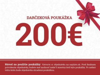 Darčeková poukážka 200€