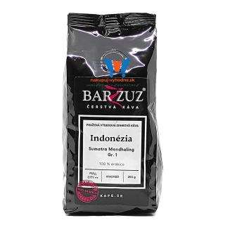 Indonézia Sumatra Mandheling, 100% Arabica, zrnková káva, 250 g