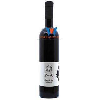 Pereg Slivkové víno 9,5% 0,75 l (čistá fľaša)