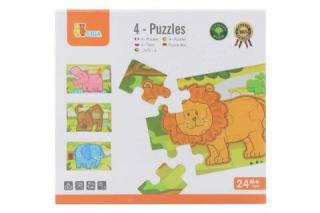 Viga dřevěné puzzle džungle