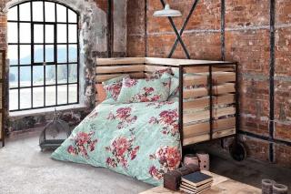 Bavlnené posteľné obliečky Floret Materiál: 100%BAVLNA RANFORCE, Rozmer: 2x50x70/1x200x220cm+PLACHTA 240x260cm