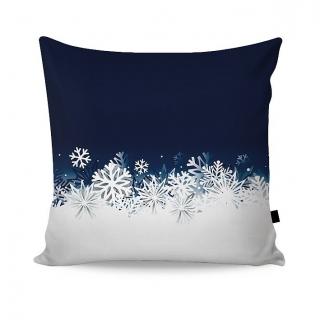 Dekoračný návlek Blue Winter Materiál: Bavlnený satén, Rozmer: 50x50cm