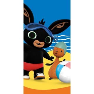 Detská osuška Zajačik Bing pláž Materiál: 100% BAVLNA FROTE, Rozmer: 70x140cm