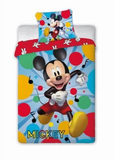 Detské obliečky Mickey Happy Materiál: Hladká bavlna, Rozmer: 1x70x90/1x140x200cm