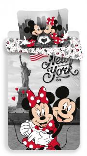 Detské obliečky MM IN NEW YORK LOVE Materiál: Hladká bavlna, Rozmer: 1x70x90/1x140x200cm