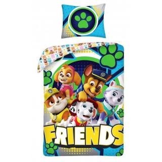 Detské obliečky Paw Patrol Friends Materiál: Hladká bavlna, Rozmer: 1x70x90/1x140x200cm