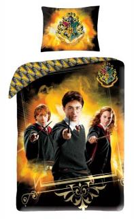 Detské obliečky premium Harry potter gold Materiál: Hladká bavlna, Rozmer: 1x70x90/1x140x200cm
