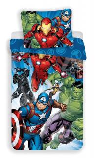 Detské posteľné obliečky Avengers Brands 02 Materiál: Hladká bavlna, Rozmer: 1x70x90/1x140x200cm