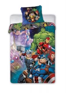 Detské posteľné obliečky Avengers Hero Materiál: Hladká bavlna, Rozmer: 1x70x90/1x140x200cm