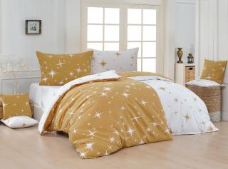 Flanelové obliečky Arietta Gold Matějovský Materiál: Flanel premium, Rozmer: 1x70x90/1x140x200cm