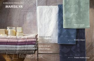 Kúpeľňová predložka MARSILYA issimo Home Materiál: 60% bambus - 40% bavlna, Rozmer: 60x90cm, Farba: Modrá (indigo)
