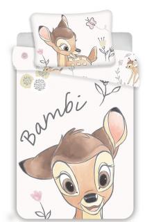 Obliečky do postieľky Bambi baby Disney Materiál: Hladká bavlna, Rozmer: 1x40x60/1x100x135cm