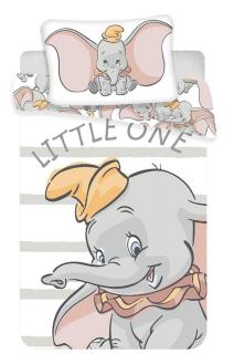 Obliečky do postieľky Dumbo baby Disney Materiál: Hladká bavlna, Rozmer: 1x40x60/1x100x135cm