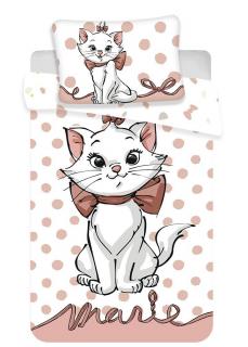 Obliečky do postieľky Marie cat Dots 02 baby Disney Materiál: Hladká bavlna, Rozmer: 1x40x60/1x100x135cm