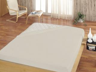 Prestieradlo jersey s elastánom Natur Materiál: JERSEY S ELASTANOM, Rozmer: 100x200x40cm, Farba: Natur