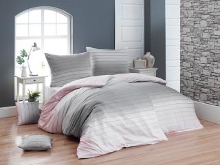 Saténové posteľné obliečky Melina pink Matějovský Materiál: Bavlnený satén, Rozmer: 1x70x90/1x140x200cm