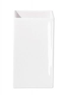 Váza QUADRO V:21 cm 11.5x11.5 cm lesklá biela, ASA Selection Materiál: keramika, Rozmer: V: 21 cm, 11,5 x 11,5 cm, Farba: lesklá biela