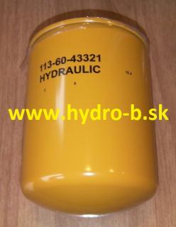 Filter hydraulickeho oleja KOMATSU D20PL-7, D31EX-22, D37EX-22, D39EX-22 (4070100080, 6877362210, 6877362110, 56203400)
