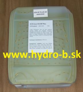 Nápravový olej JCB HP PLUS - 20 l, 4000/2245 (čapovaný z 1000 l kontajnerov)