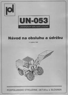 Návod slovenský UN 053, 5.vyd. 1990 (UN 053)