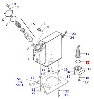 O kruzok hydraulickej nadrze KOMATSU PC45, PZF855021244, 855021244, 37B0911244