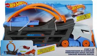 Hot Wheels Ťahač a pojazdná dráha so slučkou GCK38