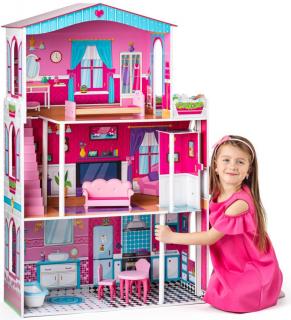 Woody Farebný domček pre bábiky Mirabella s výťahom