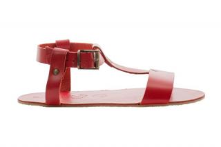 ellarte dámske kožené barefoot sandále NATURA Red Veľkosť: 36