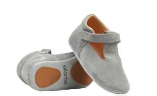 ellarte detské kožené barefoot capačky LITTLE Grey Veľkosť: 19