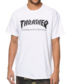 Tričko Thrasher Skate Mag crew White Veľkosť: L