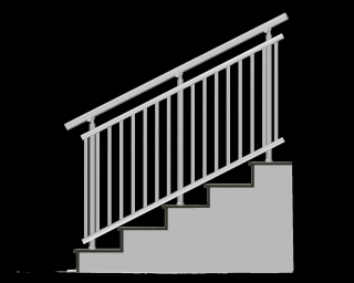 NI-TA Zábradlia na schody 1000x900 A3HS-2