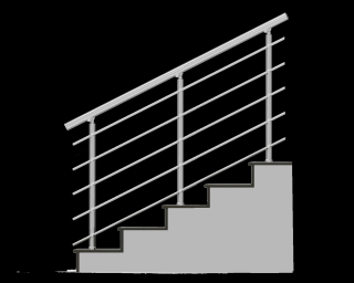 NI-TA Zábradlia na schody 1000x900 B3HS-2