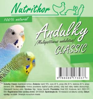 Nutrithor Andulky CLASSIC 10 kg (100 % Natural)