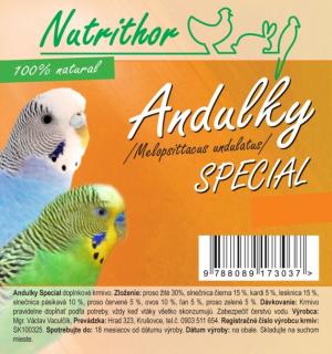 Nutrithor Andulky SPECIAL 10 kg (100 % Natural)