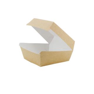 Papierová krabica na hamburger  11,5 x 11,5 x 7,5 cm / 100 ks