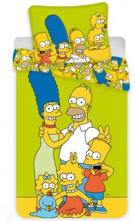 Detské obliečky Simpson 02 140x200 70x90 cm 100% Bavlna Jerry Fabrics