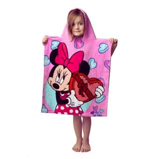 Detské pončo Minnie Mouse 02 50x115 cm 100% Bavlna