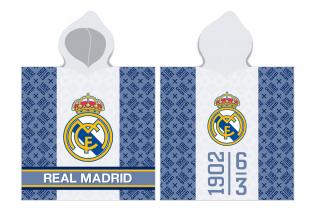 Detské pončo Real Madrid 01 60x120 cm 100% Bavlna Carbotex