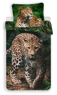 Obliečky s leopardom 01 140x200 70x90 cm 100% Bavlna Jerry Fabrics