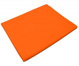Bavlnená plachta do škôlky - Oranžová bez gumy Rozměr: 60 x 120 cm