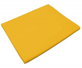 Bavlnená plachta do škôlky - Žltá bez gumy Rozměr: 60 x 120 cm