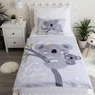 Bavlnené obliečky do postieľky 135x100 + 40x60 - Koala Sweet Dreams