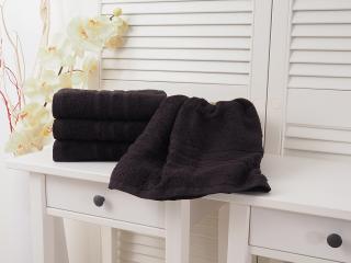 Bavlnený froté uterák Classic - Čierny Rozměr: 30 x 50