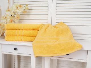 Bavlnený froté uterák Classic - Žltý Rozměr: 30 x 50