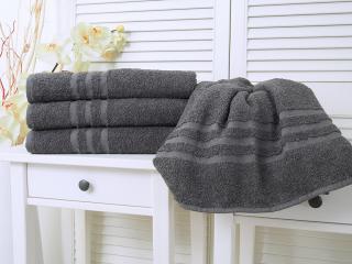 Bavlnený froté uterák Standard - Antracit Rozměr: 50 x 100